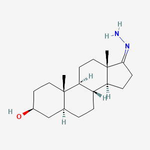 (3S,5S,8R,9S,10S,13S,14S,E)-17-hydrazono-10,13-dimethylhexadecahydro-1H-cyclopenta[a]phenanthren-3-ol