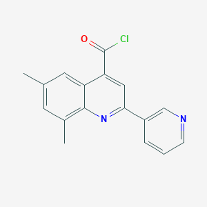 6,8-Dimethyl-2-pyridin-3-ylquinoline-4-carbonyl chloride hydrochloride