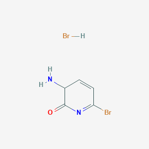 molecular formula C5H6Br2N2O B12347132 3-amino-6-bromo-3H-pyridin-2-one;hydrobromide 