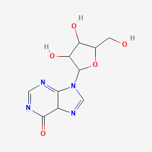 molecular formula C10H12N4O5 B12347150 9-[3,4-dihydroxy-5-(hydroxymethyl)oxolan-2-yl]-5H-purin-6-one 