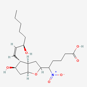 molecular formula C20H33NO7 B1234719 5-Nitroprostaglandin I1 CAS No. 93984-39-5