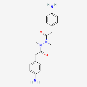 2-(4-aminophenyl)-N'-[(4-aminophenyl)acetyl]-N,N'-dimethylacetohydrazide