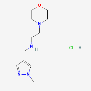 molecular formula C11H21ClN4O B12347196 [(1-methyl-1H-pyrazol-4-yl)methyl](2-morpholin-4-ylethyl)amine CAS No. 1856076-88-4