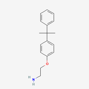 molecular formula C17H21NO B12347233 2-[4-(2-Phenylpropan-2-yl)phenoxy]ethanamine 