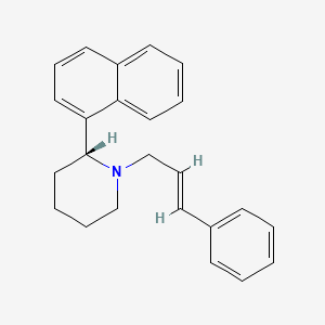 (2R)-2-naphthalen-1-yl-1-[(E)-3-phenylprop-2-enyl]piperidine