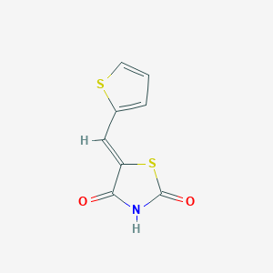 molecular formula C8H5NO2S2 B12347253 (5Z)-5-(thiophen-2-ylmethylidene)-1,3-thiazolidine-2,4-dione 