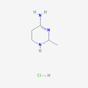 molecular formula C5H12ClN3 B12347277 2-Methyl-1,2,5,6-tetrahydropyrimidin-4-amine;hydrochloride 