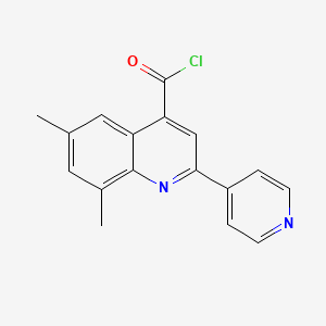 6,8-Dimethyl-2-pyridin-4-ylquinoline-4-carbonyl chloride hydrochloride