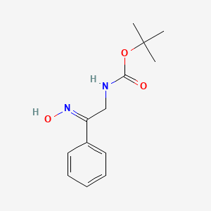 tert-butyl N-[(2E)-2-hydroxyimino-2-phenylethyl]carbamate