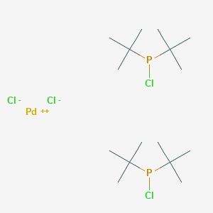 molecular formula C16H36Cl4P2Pd B12347338 Dichlorobis(chlorodi-tert-butylphosphine) palladium (II) 