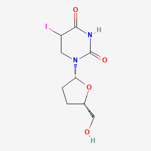 1-[(2R,5S)-5-(hydroxymethyl)oxolan-2-yl]-5-iodo-1,3-diazinane-2,4-dione