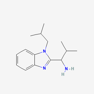 2-methyl-1-[1-(2-methylpropyl)-1H-benzimidazol-2-yl]propan-1-amine