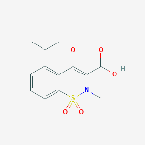 molecular formula C13H14NO5S- B12347413 2H-1,2-Benzothiazine-3-carboxylicacid, 4-hydroxy-2-methyl-, 1-methylethyl ester, 1,1-dioxide 