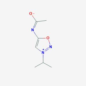 (1E)-N-(3-propan-2-yloxadiazol-3-ium-5-yl)ethanimidate