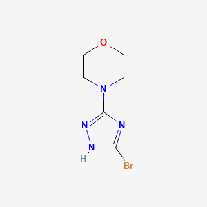 4-(3-bromo-1H-1,2,4-triazol-5-yl)morpholine