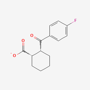 molecular formula C14H14FO3- B12347472 (1S,2R)-2-(4-fluorobenzoyl)cyclohexane-1-carboxylate 