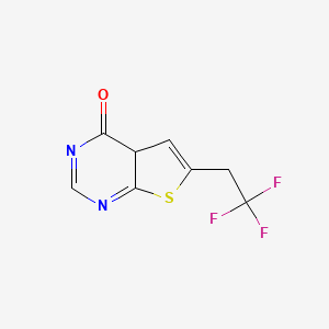 molecular formula C8H5F3N2OS B12347484 6-(2,2,2-trifluoroethyl)-4aH-thieno[2,3-d]pyrimidin-4-one 