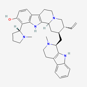molecular formula C35H43N5O B1234750 Strychnopentamine 