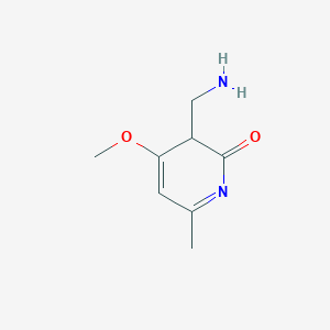 molecular formula C8H12N2O2 B12347501 3-(aminomethyl)-4-methoxy-6-methyl-3H-pyridin-2-one 