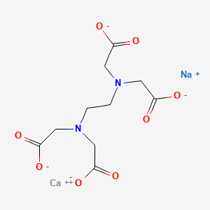 molecular formula C10H12CaN2NaO8- B1234753 Calcium;sodium;2-[2-[bis(carboxylatomethyl)amino]ethyl-(carboxylatomethyl)amino]acetate 