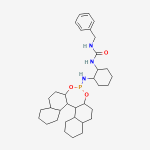 molecular formula C34H52N3O3P B12347552 1-Benzyl-3-[2-(12,14-dioxa-13-phosphapentacyclo[13.8.0.02,11.03,8.018,23]tricosan-13-ylamino)cyclohexyl]urea 