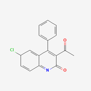 3-acetyl-6-chloro-4-phenyl-6H-quinolin-2-one