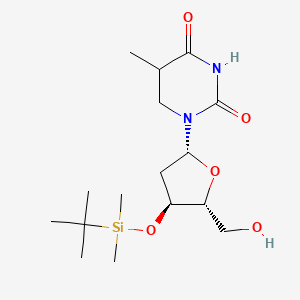 1-[(2R,4S,5R)-4-[tert-butyl(dimethyl)silyl]oxy-5-(hydroxymethyl)oxolan-2-yl]-5-methyl-1,3-diazinane-2,4-dione