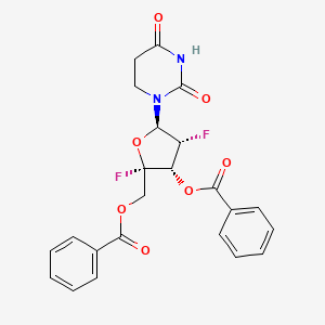 [(2S,3S,4R,5R)-3-benzoyloxy-5-(2,4-dioxo-1,3-diazinan-1-yl)-2,4-difluorooxolan-2-yl]methyl benzoate