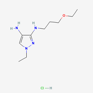 N~3~-(3-ethoxypropyl)-1-ethyl-1H-pyrazole-3,4-diamine