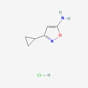 3-Cyclopropyl-1,2-oxazol-5-amine;hydrochloride