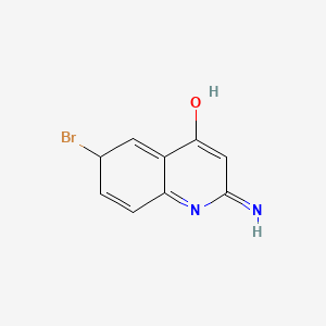 molecular formula C9H7BrN2O B12347646 6-bromo-2-imino-6H-quinolin-4-ol 