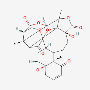 molecular formula C28H30O10 B1234765 5beta,6beta-epoxyphysalin B 