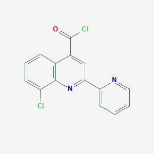 8-Chloro-2-pyridin-2-ylquinoline-4-carbonyl chloride hydrochloride