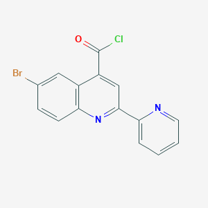 6-Bromo-2-pyridin-2-ylquinoline-4-carbonyl chloride hydrochloride