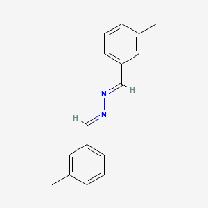 molecular formula C16H16N2 B1234768 Bis(3-methylbenzylidene)hydrazine 