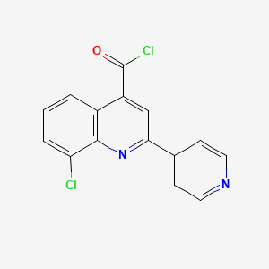 8-Chloro-2-pyridin-4-ylquinoline-4-carbonyl chloride hydrochloride