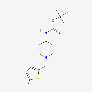 Tert-butyl 1-[(5-fluorothien-2-yl)methyl]piperidin-4-ylcarbamate