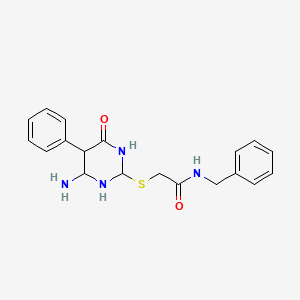 2-[(4-amino-6-oxo-5-phenyl-1,6-dihydropyrimidin-2-yl)sulfanyl]-N-benzylacetamide