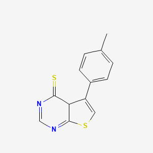 molecular formula C13H10N2S2 B12347810 Thieno[2,3-d]pyrimidine-4(3H)-thione, 5-(4-methylphenyl)- 