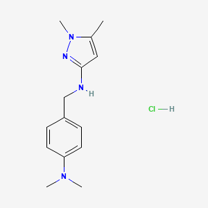 N-[4-(Dimethylamino)benzyl]-1,5-dimethyl-1H-pyrazol-3-amine