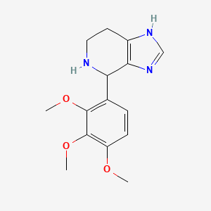 molecular formula C15H19N3O3 B12347836 4-(2,3,4-trimethoxyphenyl)-4,5,6,7-tetrahydro-3H-imidazo[4,5-c]pyridine 