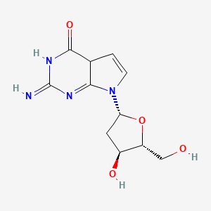 7-[(2R,4S,5R)-4-hydroxy-5-(hydroxymethyl)oxolan-2-yl]-2-imino-4aH-pyrrolo[2,3-d]pyrimidin-4-one