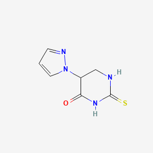 5-Pyrazol-1-yl-2-sulfanylidene-1,3-diazinan-4-one