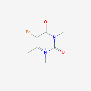 5-bromo-1,3,6-trimethyl-5H-pyrimidin-1-ium-2,4-dione