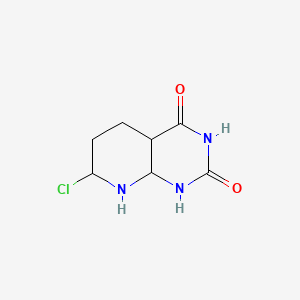 7-chloro-4a,5,6,7,8,8a-hexahydro-1H-pyrido[2,3-d]pyrimidine-2,4-dione