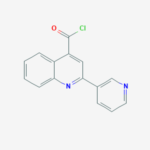 molecular formula C15H9ClN2O B12347892 2-Pyridin-3-ylquinoline-4-carbonyl chloride hydrochloride 