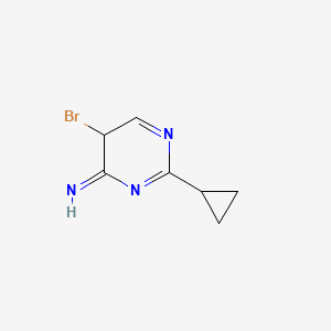 5-bromo-2-cyclopropyl-5H-pyrimidin-4-imine