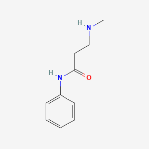 molecular formula C10H14N2O B12347935 N~3~-methyl-N-phenyl-beta-alaninamide 