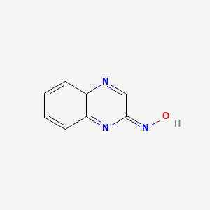 molecular formula C8H7N3O B12347950 (NE)-N-(4aH-quinoxalin-2-ylidene)hydroxylamine 