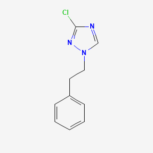 molecular formula C10H10ClN3 B12347961 3-chloro-1-(2-phenylethyl)-1H-1,2,4-triazole 